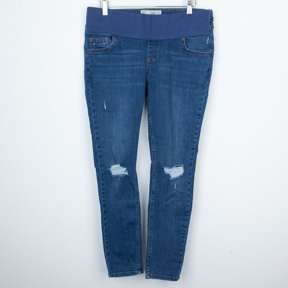 Topshop Jamie Moto Maternity Jeans Size 12 - Picture 2 of 9